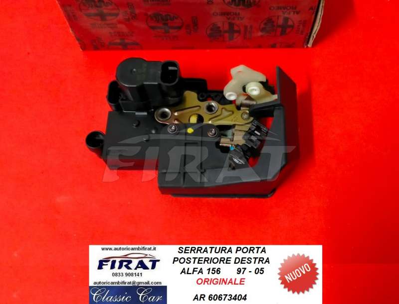 SERRATURA PORTA ALFA 156 POST.DX (60673404)